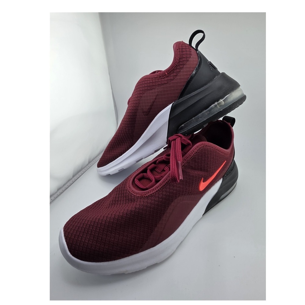 Nike Air Max Motion 2 Burgundy Red Black White Shoes Mens US 7.5